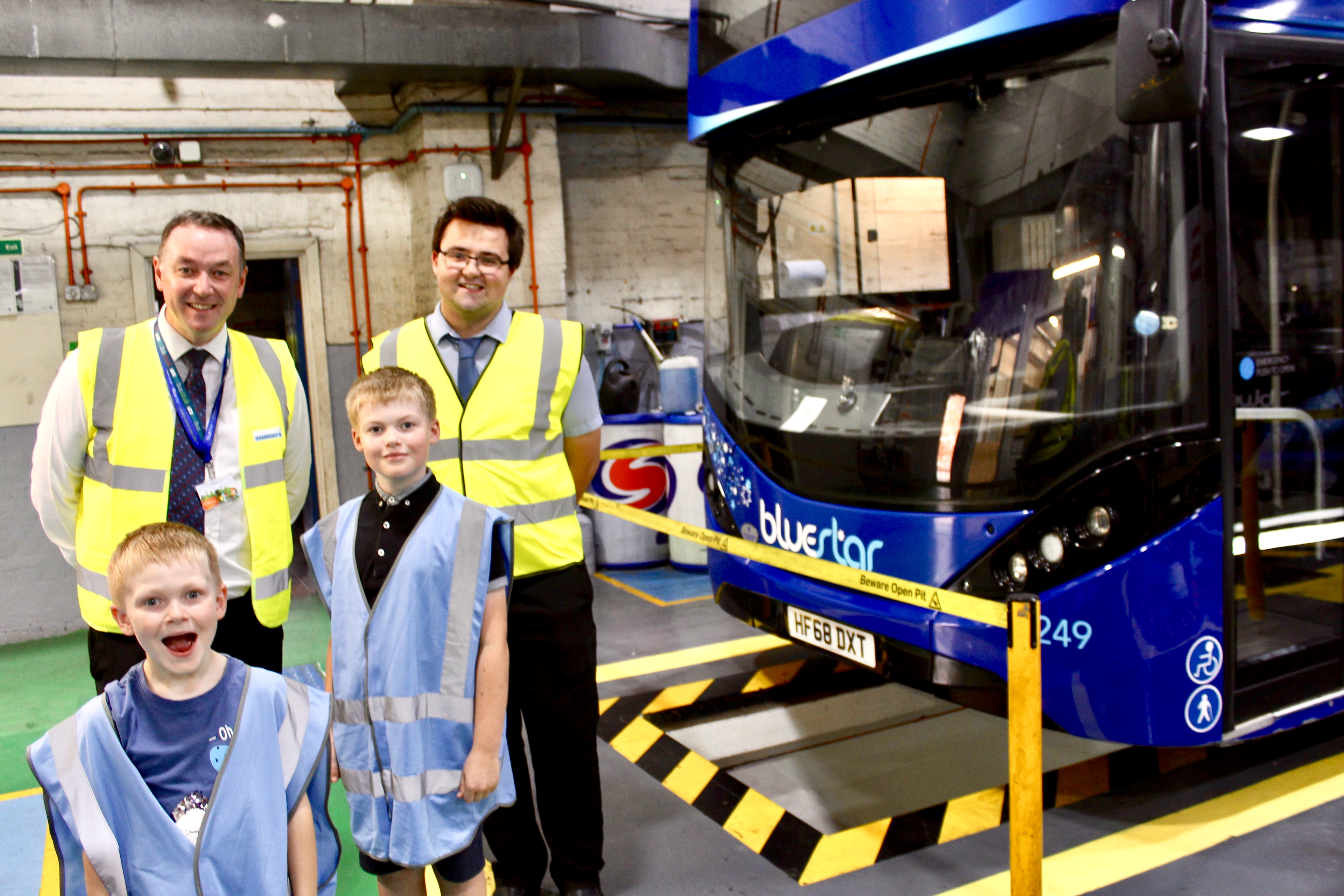 Chance to take the driving seat for young bus enthusiast Ted Bluestar